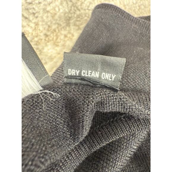 Carole Little Sz L Wool Acrylic Blend Sleeveless Maxi A Line Dress Black Casual - Picture 8 of 9